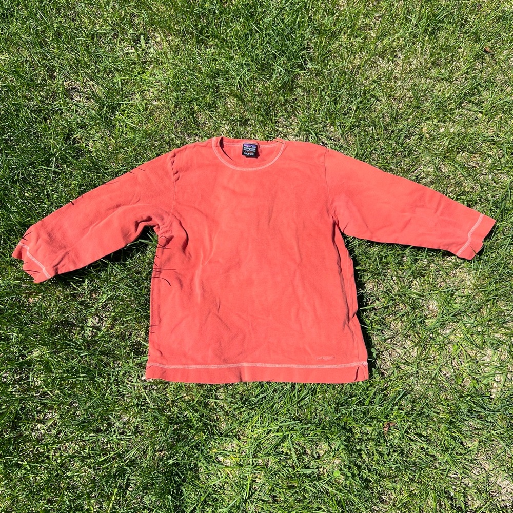 Orange Patagonia 3/4 Sleeve Shirt